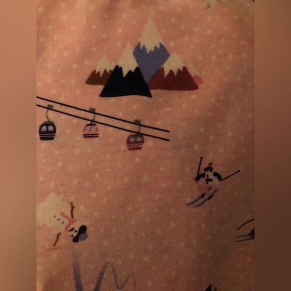 New Women's Holiday Winter Pajamas Ski Chalet Set Small 6-8 Sleep Set In a Bag - Picture 8 of 9